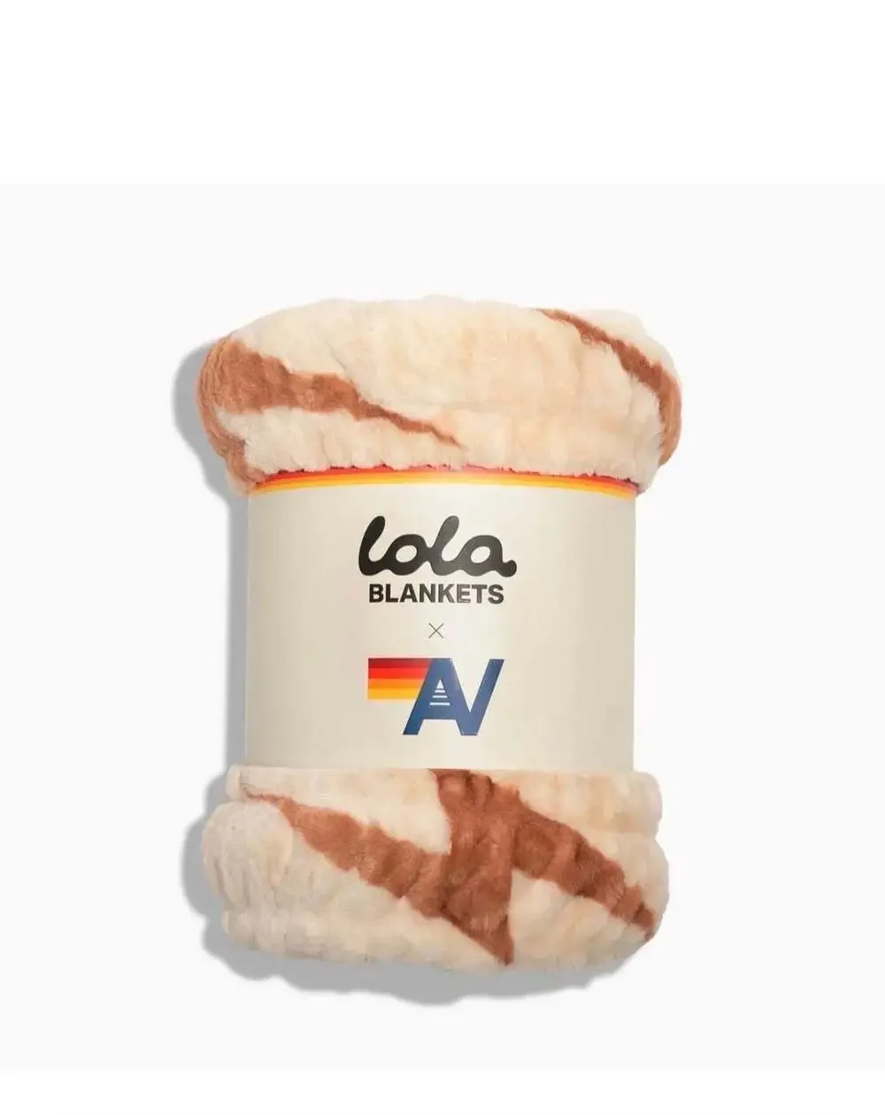 Lola Blanket x Aviator Nation  Beige Copper Bolt Large NWT